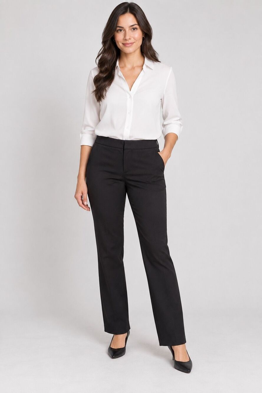 Express Columnist Women’s 6R Black Stretch Dress Pants Straight Leg Workwear